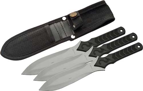 SZCO RITE EDGE 10" DRAGON - THROWING KNIFE 3PC SET W/SHTH — view 1