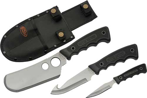 SZCO RITE EDGE 3PC SKINNING - SET W/BLACK RUBBER HNDL/SHEATH — view 1