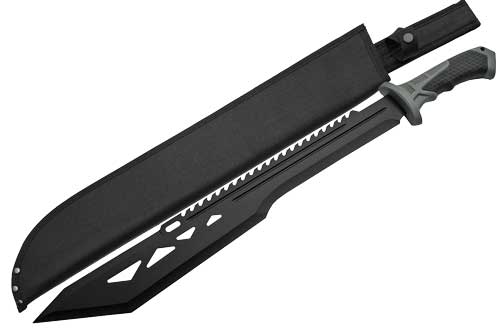 SZCO RITE EDGE 20" MACHO - MACHETE BLACK W/SHEATH 25" OAL — view 1