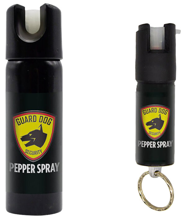 SKYLINE USA INC PSGDHA Pepper Spray  Range 16 ft 2 Pack 0.5oz/3oz Features Invisible UV Dye Includes Keychain — view 1