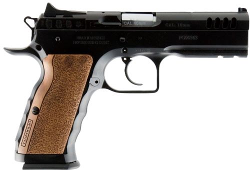 TANFOGLIO STOCK I 9MM 4.5" - 17RD BLACK WOOD GRIPS — view 1