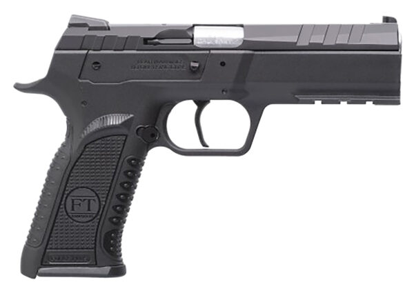 Tanfoglio TFFORCES9 Force Esse 9mm Luger 16+1 4.40" Stainless Steel Barrel, Black Serrated Steel Slide, Black Polymer Frame w/Picatinny Rail, Textured Grip — view 1