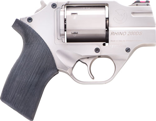 CHIAPPA RHINO 200DS 357MAG - 2" FS CHROME/RUBBER W/HOLSTER — view 1