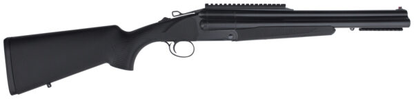 Charles Daly 930110 Triple Threat  Full Size 12 Gauge Break Open 3" 3 18.50" Blued Triple Barrel, Blued Steel Receiver w/Picatinny Rail, Checkered Black Synthetic Stock, Right Hand — view 1