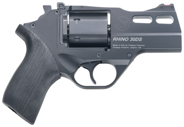 Chiappa Firearms 340289 Rhino 30DS  Small Frame 357 Mag 6 Shot, 3" Black Anodized Steel Vent Rib Barrel, Blued Steel Cylinder, Black Anodized Aluminum Frame, Black Rubber Grip, Concealed Hammer — view 1