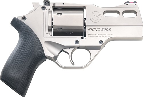 CHIAPPA RHINO 30DS 357MAG - 3" ADJ. SIGHT CHROME/RUBBER — view 1