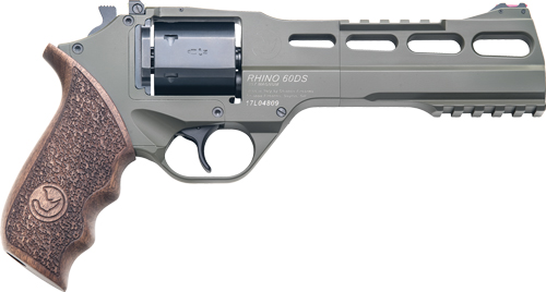 CHIAPPA RHINO 60SA 357MAG - 6" ADJ. SIGHT ODG/WALNUT — view 1