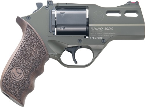 CHIAPPA RHINO 30DS 357MAG - 3" ADJ. SIGHT ODG/WALNUT — view 1