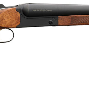 Charles Daly 930360 500 Field 12 Gauge Break Open 3" 2 20" Black Side By Side Barrel, Black Steel Receiver, Fixed Walnut Stock