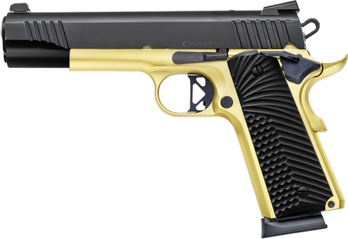 CHIAPPA 1911 SUPERIOR GRADE - 45ACP 5" 8RD BLACK/GOLD — view 1