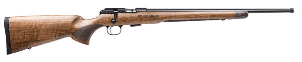CZ-USA 02373 CZ 457 Royal Full Size 22 LR 5+1 20.50" Black Nitride Black Nitride Steel Receiver Walnut Fixed American Style w/Decorative Forend Tip Stock Right Hand — view 1