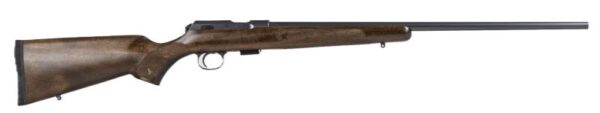 CZ 457 AMERICAN LH 22WMR - 24.5" BLUED BARREL WALNUT STK — view 1