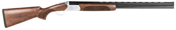 CZ-USA 06478 Redhead Premier  16 Gauge 2.75" 2rd 28" Gloss Black Chrome Barrel, Silver Satin Chrome Metal Finish, Walnut Stock Includes IC & M Chokes — view 1
