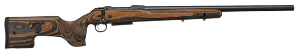 CZ-USA 07503 CZ 600 Range Full Size 308 Win 5+1, 24" Black Nitride Steel Threaded Barrel, Drilled & Tapped Receiver, Black Brown & Gray Laminate Fixed w/Adj Cheek Rest Stock, Right Hand — view 1