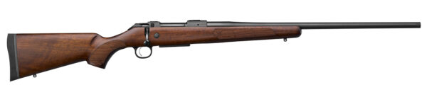 CZ-USA 07713 CZ 600 American ST2 6.5 Creedmoor 5+1 24" Threaded, Black Barrel/Rec, Walnut Stock, Adj. Trigger — view 1