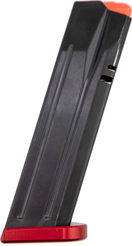 CZ MAGAZINE P-10F/P09/DWX 9MM - 19RD BLACK RED BASE PLATE — view 1