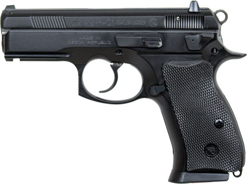 CZ 75 P-01 9MM FS 15RD MAG - DECOCKER BLACK POLYCOAT — view 1