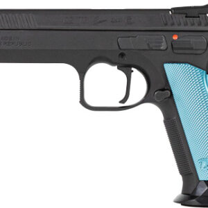 CZ TS2 SA 40SW FS 17RD - BLACK POLYCOAT BLUE GRIP