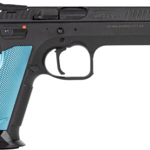 CZ TS2 SA 40SW FS 17RD - BLACK POLYCOAT BLUE GRIP — view 2