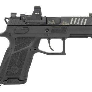 CZ-USA 91604 P-09 C Nocturne Compact 9mm Luger 15+1 3.75" Black Steel Serrated w/Optic Slide, Black Polymer Frame w/Picatinny Rail, Interchangeable Backstrap Grip, Viridian RFX-15