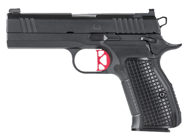 Dan Wesson 92102 DWX Compact Compact Frame 9mm Luger 15+1 4" Match Grade Barrel, Black Serrated Steel Slide, Steel Frame w/Beavertail, Aluminum Grip, Ambidextrous — view 1