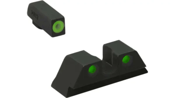 MEPROLIGHT HYPER-BRIGHT PLIS SIGHTS SIG DOVETAIL #8 #8 GREEN FRONT BLACK REAR — view 1