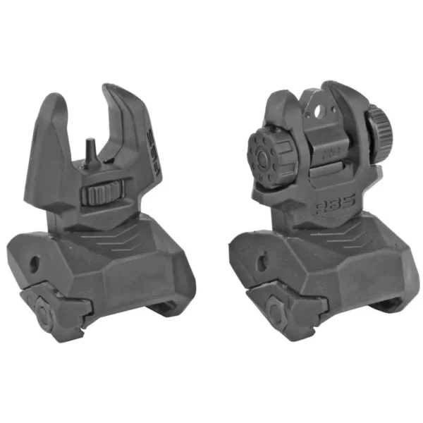 MEPROLIGHT FUBS POLYMER BACKUP FLIP-UP SIGHTS 2 DOT REAR/1 DOT FRONT BLACK — view 1