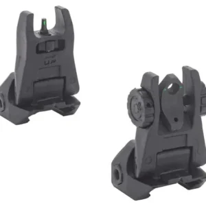 MEPROLIGHT FUBS POLYMER BACKUP FLIP-UP SIGHTS 2 DOT REAR/1 DOT FRONT BLACK — view 2