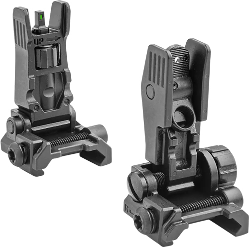 MEPROLIGHT FRONT GREEN TRITIUM - REAR BLANK FLIP UP SIGHTS — view 1