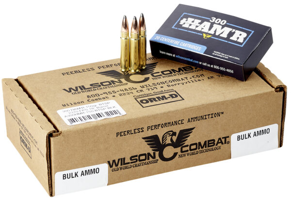 Wilson Combat A300HMR150BTSP HAM'R Boat Tail 300 HAM'R 150 gr Speer Boat Tail Soft Point 20 Per Box/ 10 Case — view 1