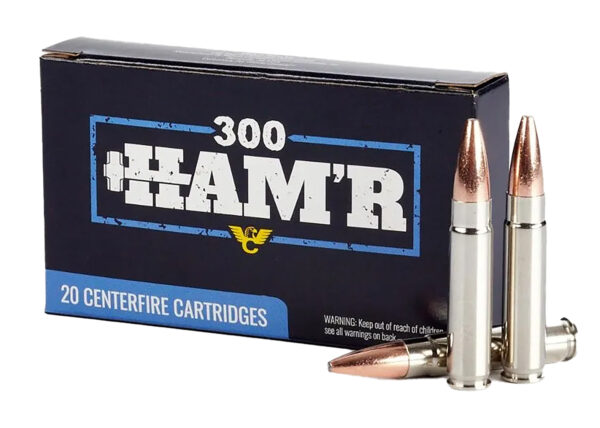 Wilson Combat A300HMR135HBN HAM'R Bonded 300 HAM'R 135 gr Speer HAM'R Bonded Nickel-Plated Brass 20 Bx/ 10 Case — view 1