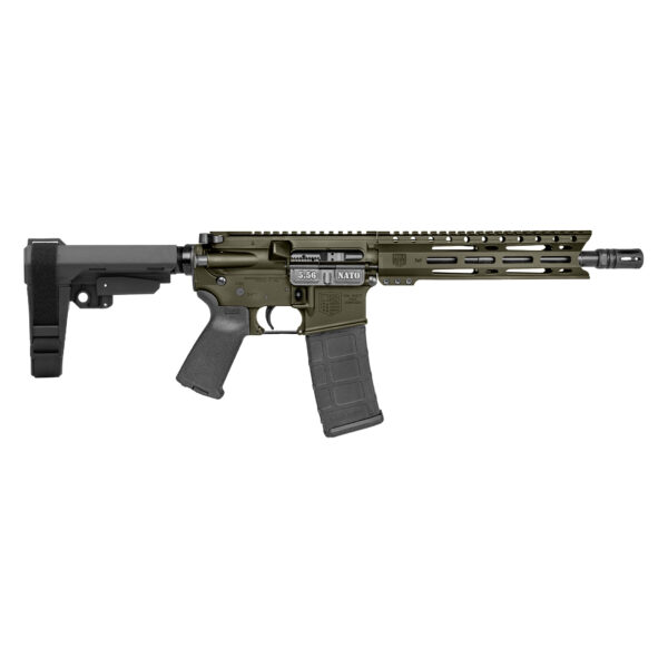 DB15 Pstl 5.56 10" M-LOK SBA3 Brace ODG 30rd — view 1