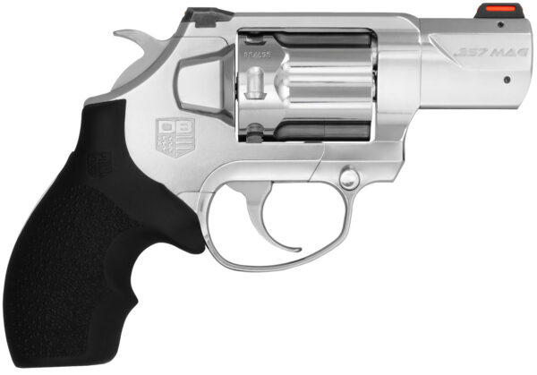 Diamondback DB0700S701 SDR  357 Mag 6rd 2" Polished Stainless Steel Target Crown Barrel, Polished Stainless Steel Cylinder, Stainless Steel Frame, Black Rubber Grip — view 1