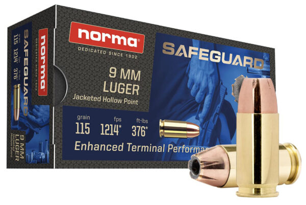 NORMA SAFEGUARD 9MM 115GR JHP 50/20 — view 1