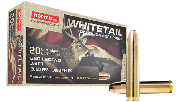 Norma Ammunition 603404704 Whitetail  350Legend 155gr Soft Point 20 Per Box/10 Case — view 1