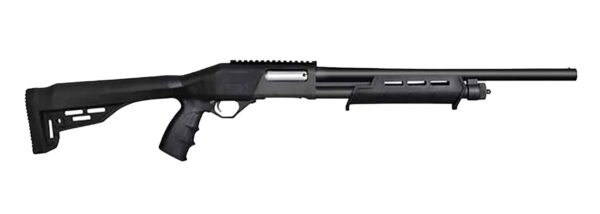 JTS Shotgun X12PT X12PT  12 Gauge Pump 2.75" 4+1 18.56" Black Barrel, Black Receiver w/Picatinny Rail, Black Synthetic Stock, Black Polymer Grip — view 1
