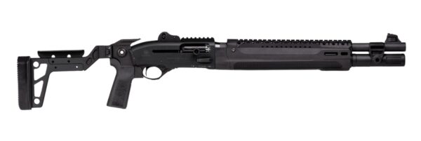 Langdon Tactical Tech LTT1301HBCFBLK Beretta 1301  3" 7+1 18.50" Black Heat Shield Barrel, Black Anodized Aluminum Receiver, Black Chisel Folding Synthetic Stock, Beretta Patrol Forend — view 1