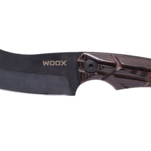 WOOX BAD BOY HUNTER FIXED BLADE KNIFE - MICARTA X-GRIP BROWN