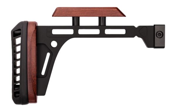 Woox SH.STK122.03 Forty-Seven Edge Stock Fixed Aluminum/American Walnut — view 1