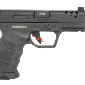 Sarsilmaz SAR9CSOCOMBL10 SAR9 SOCOM Compact 9mm Luger 10+1 4.70" Black Threaded Barrel, Black Steel Optic Cut/Serrated Slide, Black Polymer Frame w/Picatinny Rail, Interchangeable Backstrap Grip, RMSc