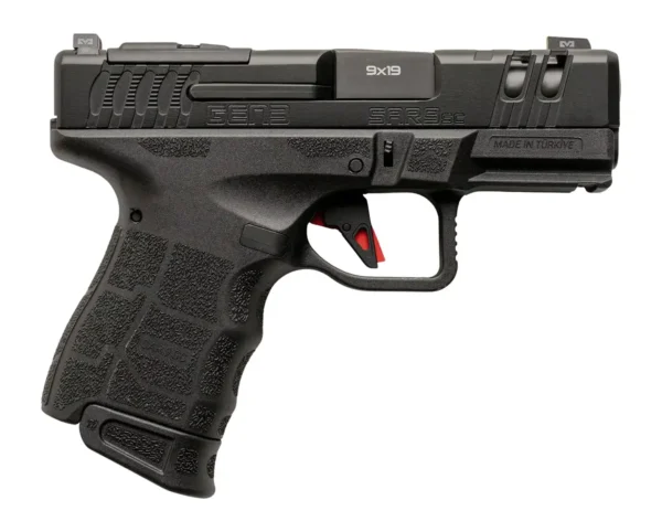 SAR 9 SUBCOMPACT GEN3  HGA 9MM 3.3IN BBL FS BLK 2-10RD  MAGS — view 1