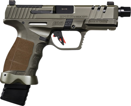 SAR SAR9 COMPACT SOCOM COMP 9M - 4.7" BBL 15/21 RD MAG SF GREEN — view 1