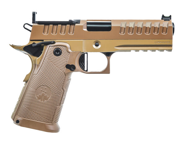 Watchtower Firearms APACHE9MMCMNDRFDE Apache  Commander Frame 9mm Luger 15+1 4.25" Threaded Barrel Steel Slide Flat Dark Earth PVD — view 1