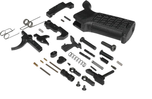 CMMG S5CA642 Zeroed Lower Parts Kit Black Grip, Ambi Safety & Mag Catch, Mil-Spec Trigger, Fits AR-Platform/Mk4 — view 1