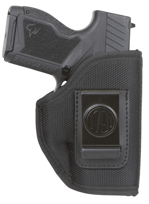 1791 Gunleather PNIWB1BLKR Premium Nylon  IWB Size 01 Black Ballistic Nylon Belt Clip Right Hand — view 1