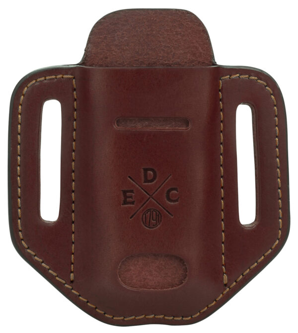 1791 Gunleather HDESSLCHNA EDC Heavy Duty Easy Slide Solo OWB Chestnut Leather Belt Slide Ambidextrous — view 1