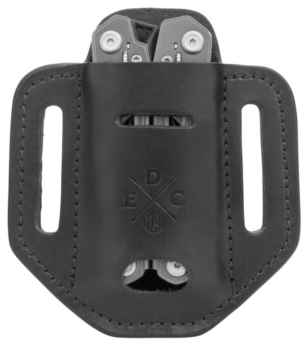 1791 Gunleather HDESSLBLKA EDC Heavy Duty Easy Slide Solo OWB Black Leather Belt Slide Ambidextrous — view 1