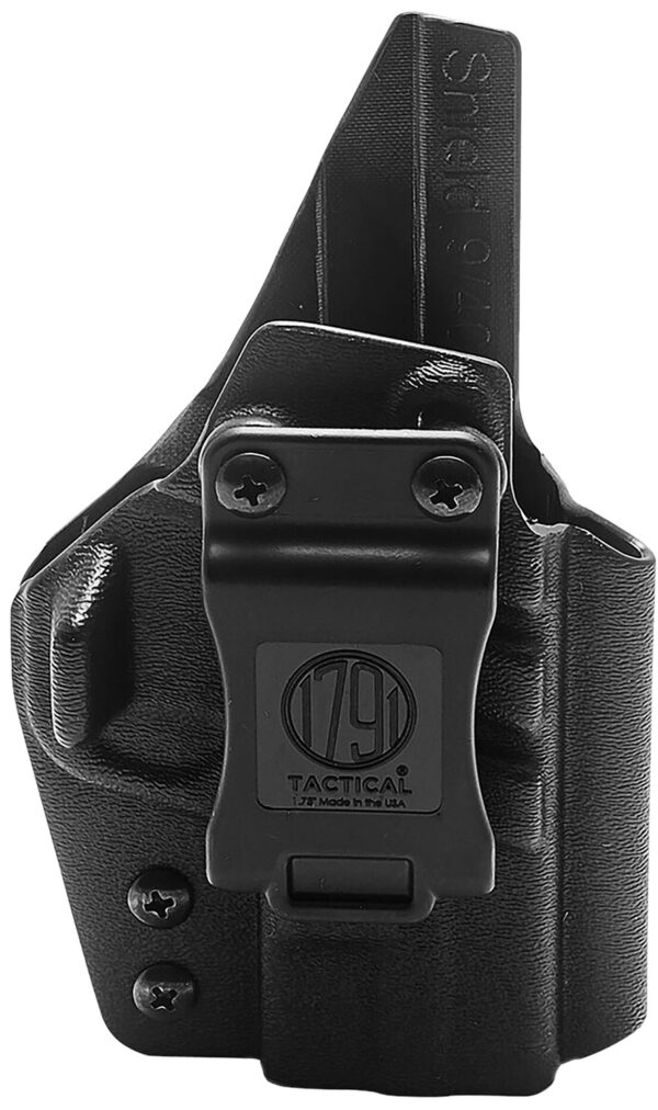1791 Gunleather TACIWBG2CG3BLKR Tactical Kydex  IWB Black Kydex Belt Clip Fits Taurus G2C/G3 Right Hand — view 1