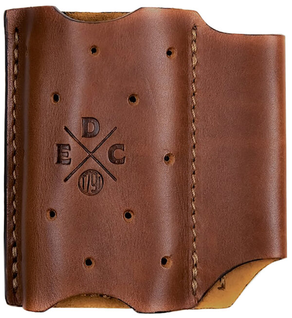 1791 Gunleather ACDUOCHNA EDC Action Clip Duo OWB Chestnut Leather Belt Clip Ambidextrous — view 1