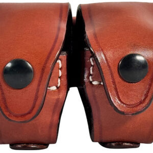 1791 Gunleather RVSLDCBRA Speed Loader Double Carrier Brown Steerhide Compatible w/ 5/6 Shots